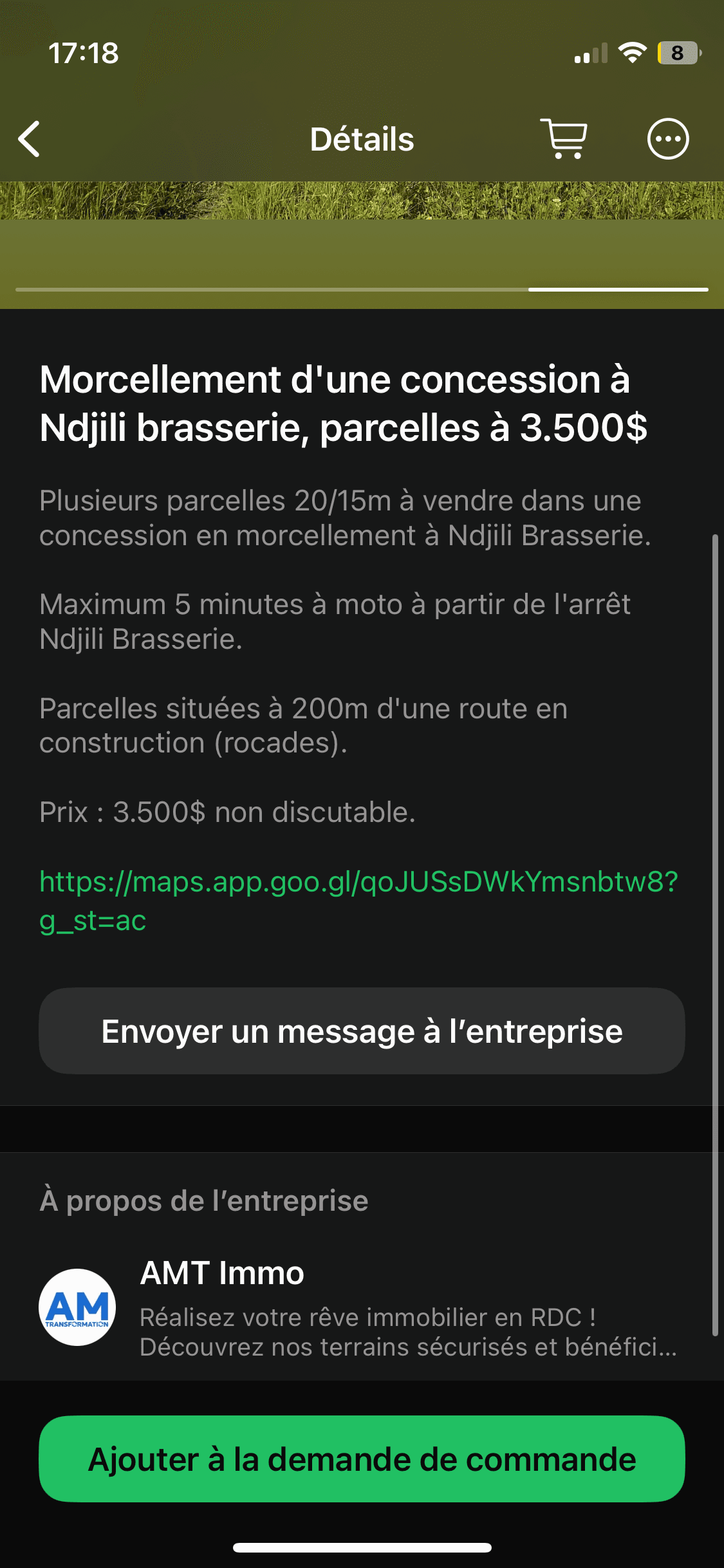 Terrain à vendre - 400.00 m² - Ndjili brasserie, Quartier 3 - Image 3
